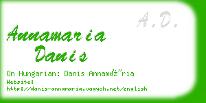 annamaria danis business card